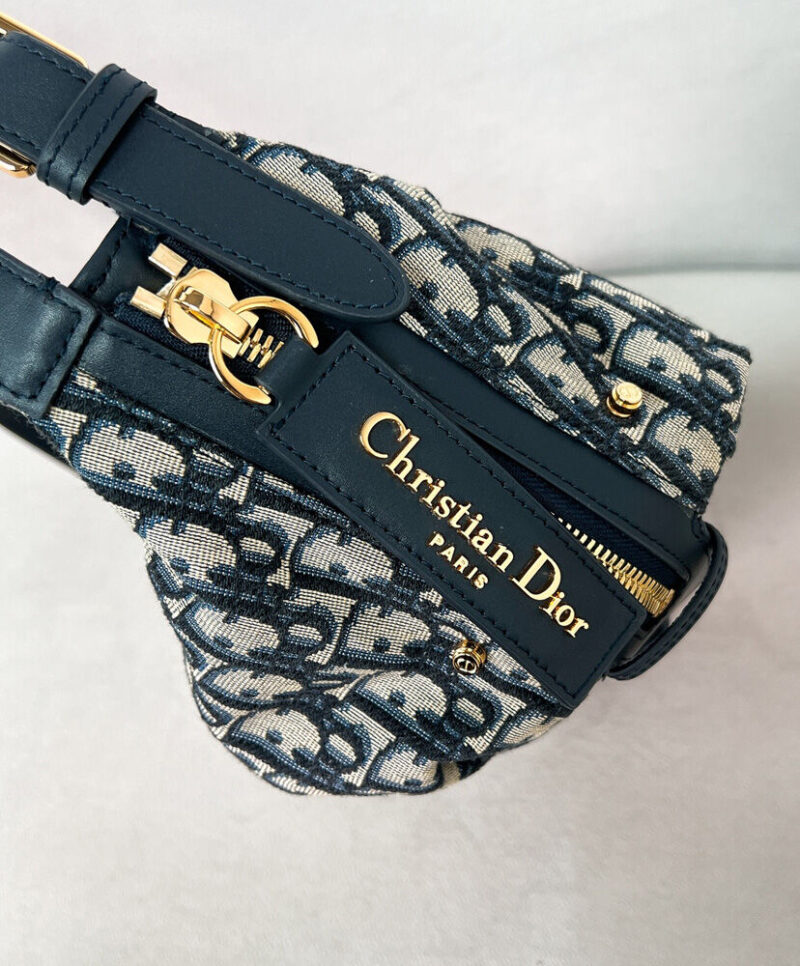 Christian Dior Small D-Journey Bag Dark Blue